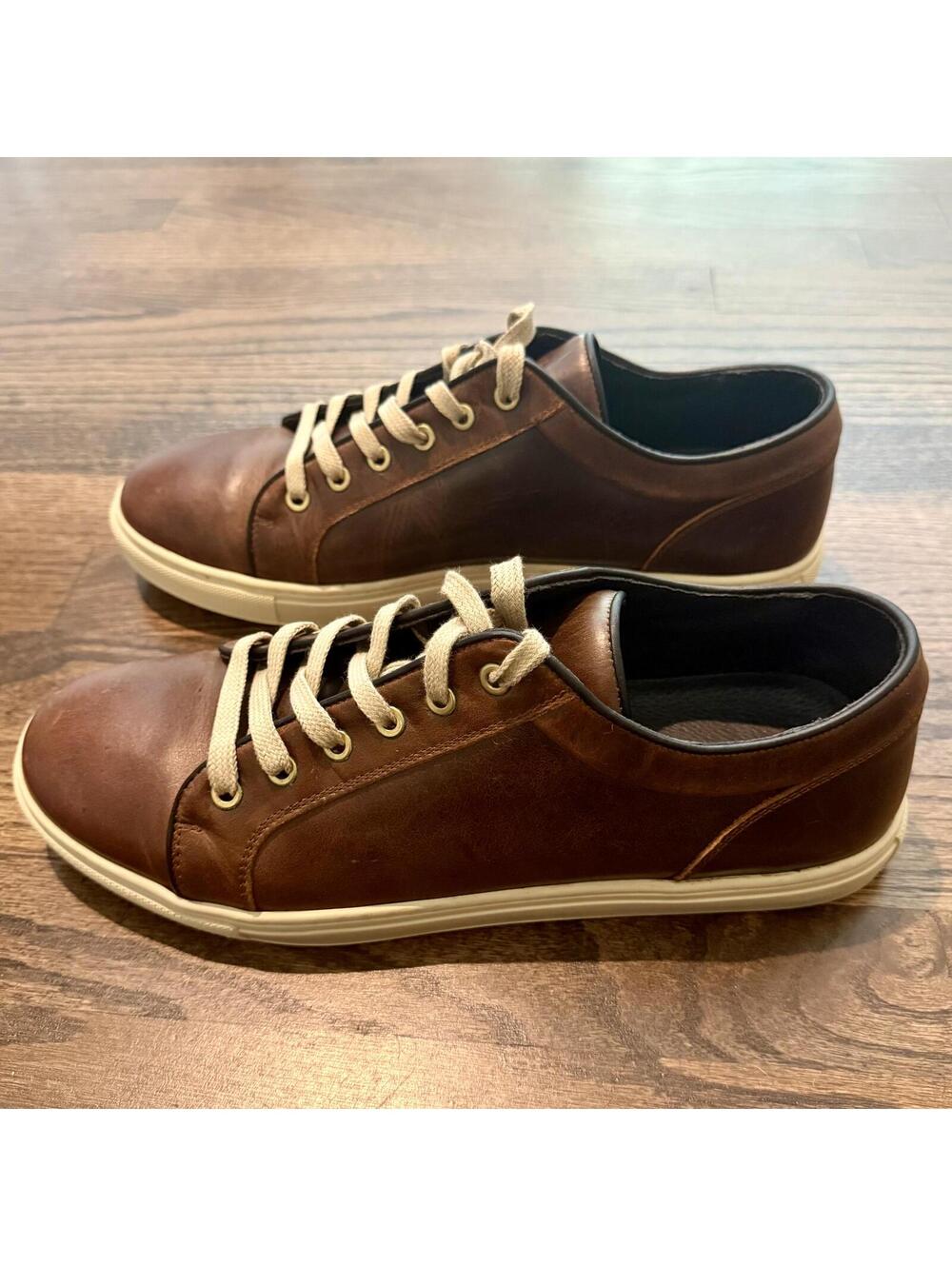 Rodd & Gunn Men's Brown Leather Sneakers Size EUR 45 US 12